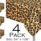 4 Pack Animal Safari Theme Zoo Print Table Cover Animal Theme Tablecloth Party Supplies Ideal for Jungle Animal theme Birthday Parties Animal Theme
