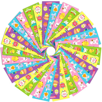 LINAYE 100 Sheets Easter Stickers for Kids - 1100PCS Assorted Easter Stickers Bulk for Egg Treats Basket Stuffers Gift Party Favor Supplies for Kids