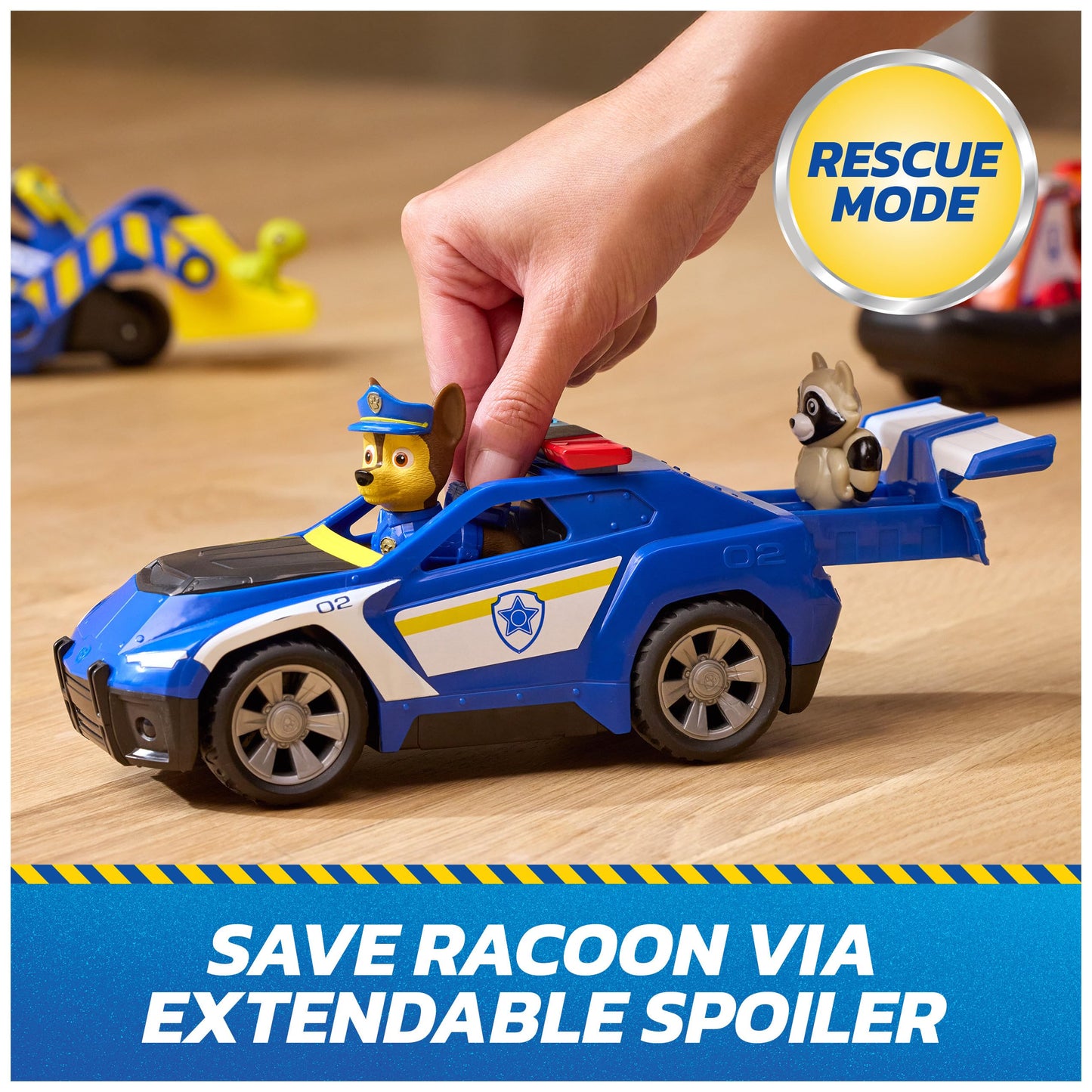 Paw Patrol: Search & Rescue, Chase Rescue Cruiser Vehicle with 2 Figures