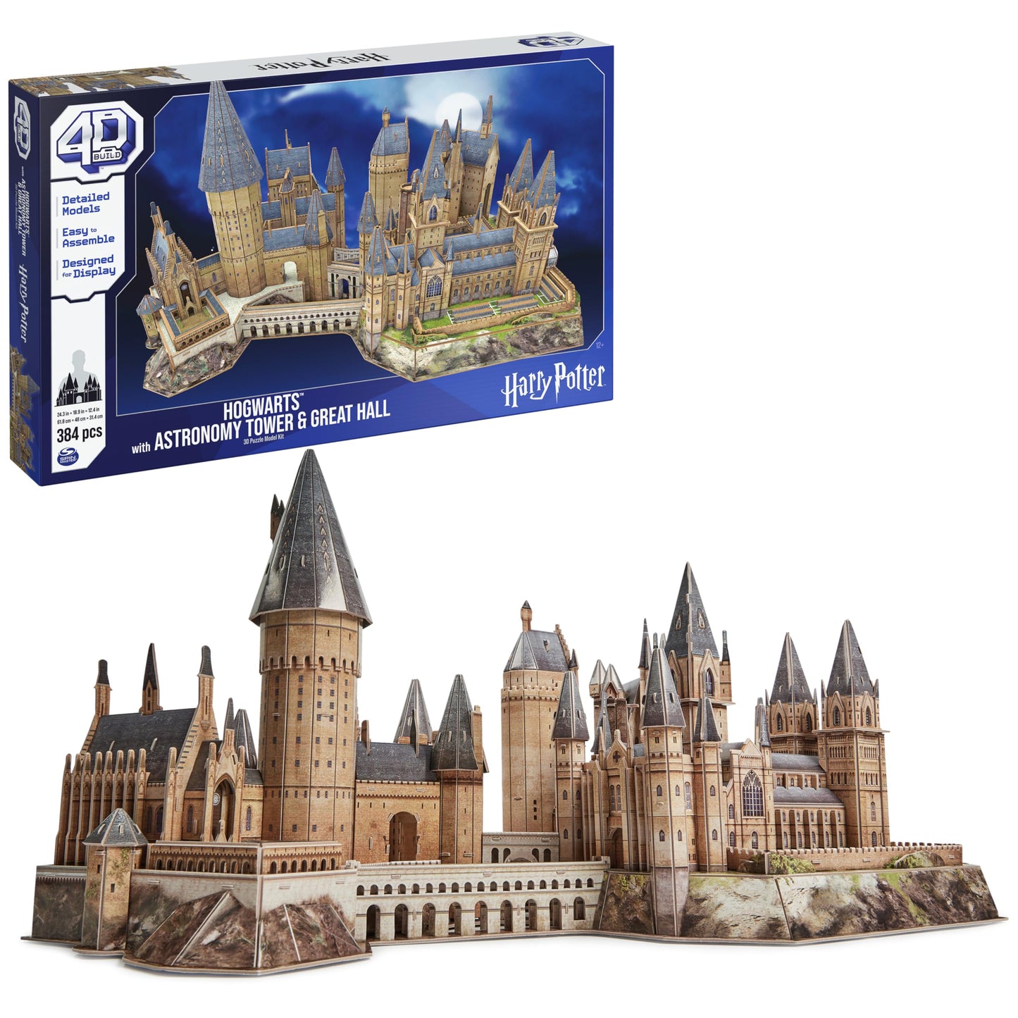 4D Build Harry Potter Deluxe Hogwarts 3D Puzzle Model Kit for Adults