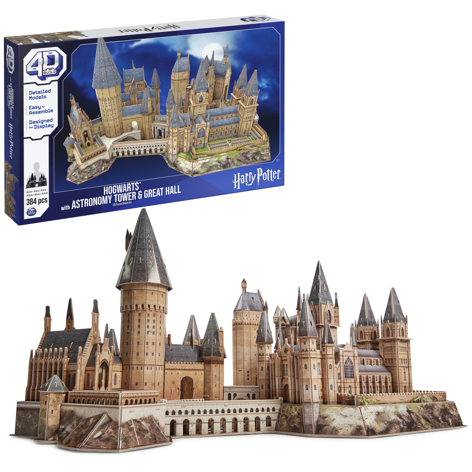4D Build Harry Potter Deluxe Hogwarts 3D Puzzle Model Kit for Adults