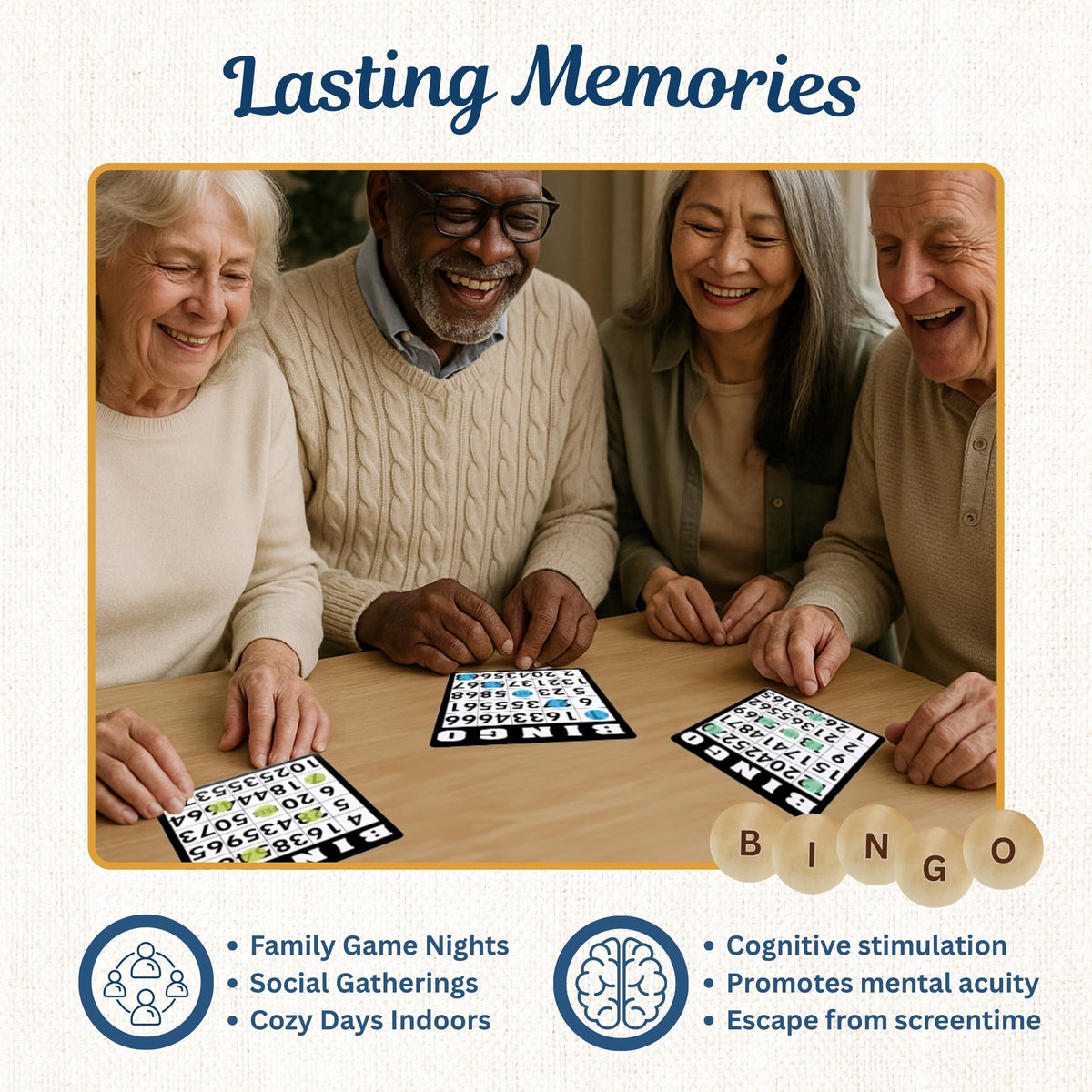 WE Games Retro Bingo Game Set with Metal Rotary Cage, Deluxe Wooden Master Board, Wood Balls, Party Games for Families, Fairs, and Churches