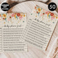 All Ewired Up 50 Baby Shower Family Feud Game Cards, Gender Neutral, Wildflower, Baby in Bloom