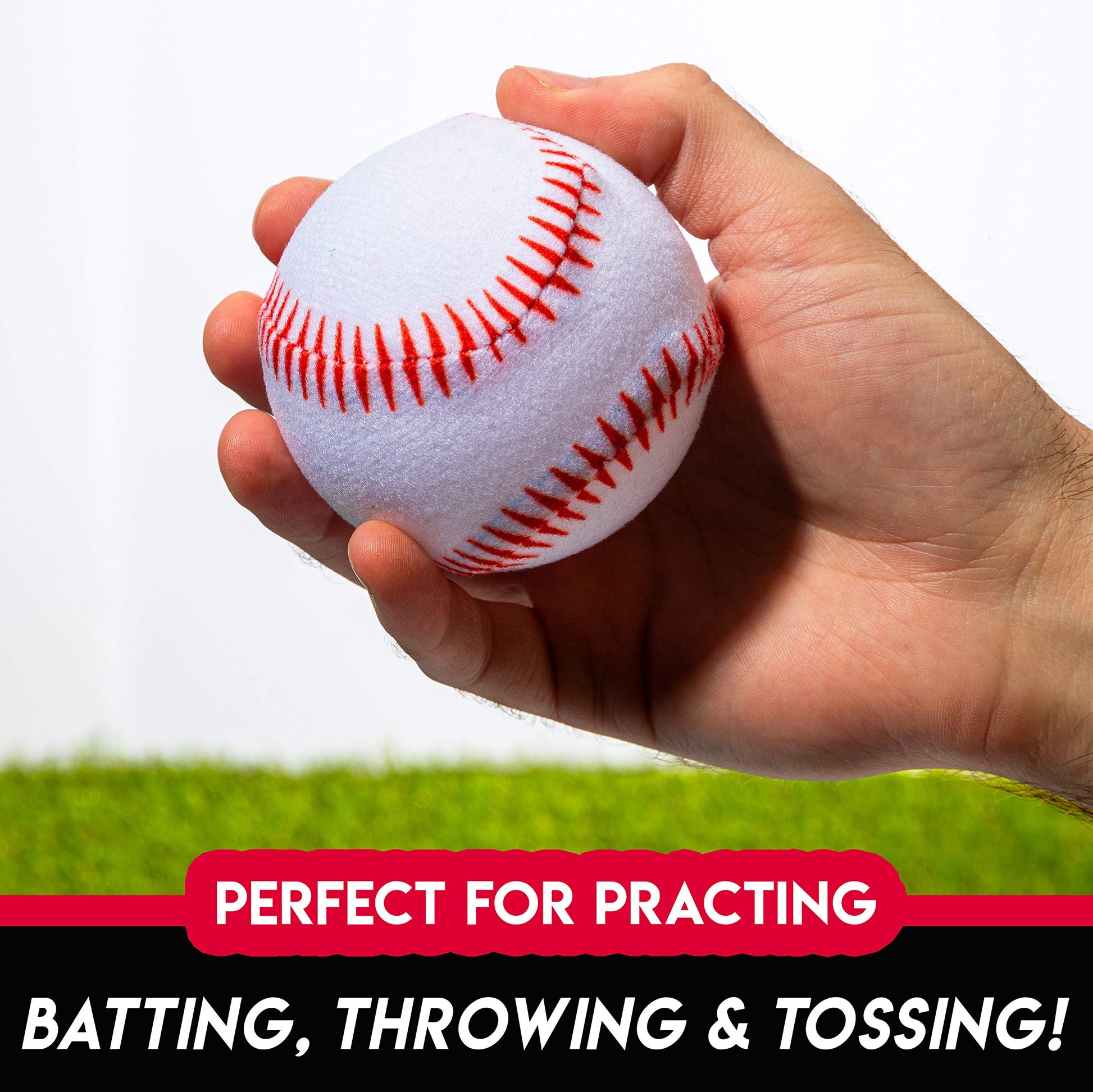 Franklin Sports Self-Stick Baseballs - 2-in-1 Grow-with-Me Batting Tee Replacement Balls