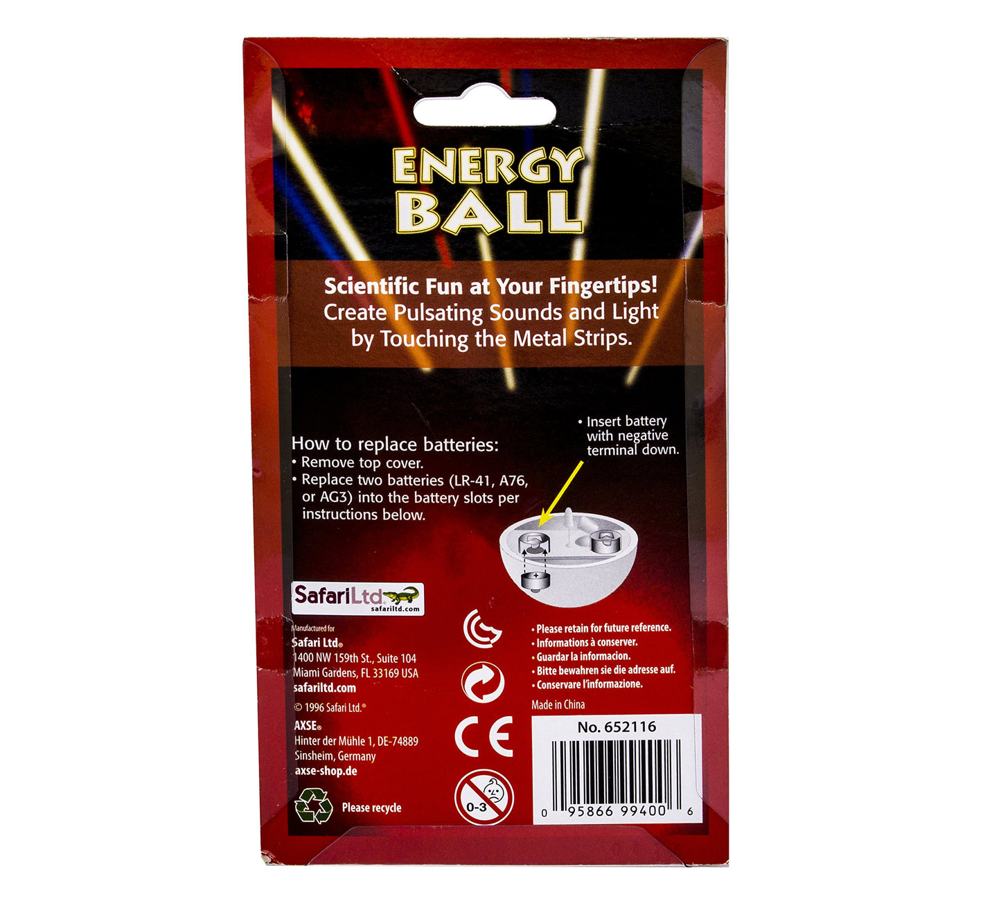 Safari Ltd. Safariology - Where Science Meets Fun - Energy Ball
