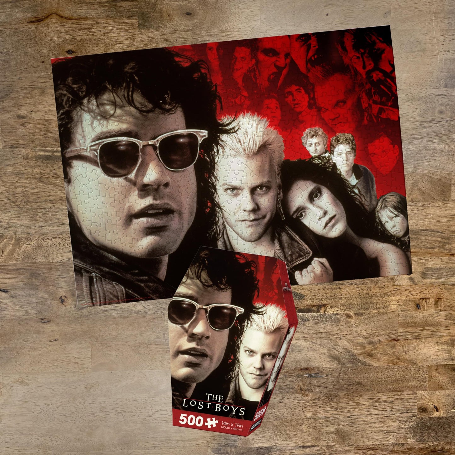 AQUARIUS Lost Boys Horror Movie 500 Piece Jigsaw Puzzle in Coffin Box