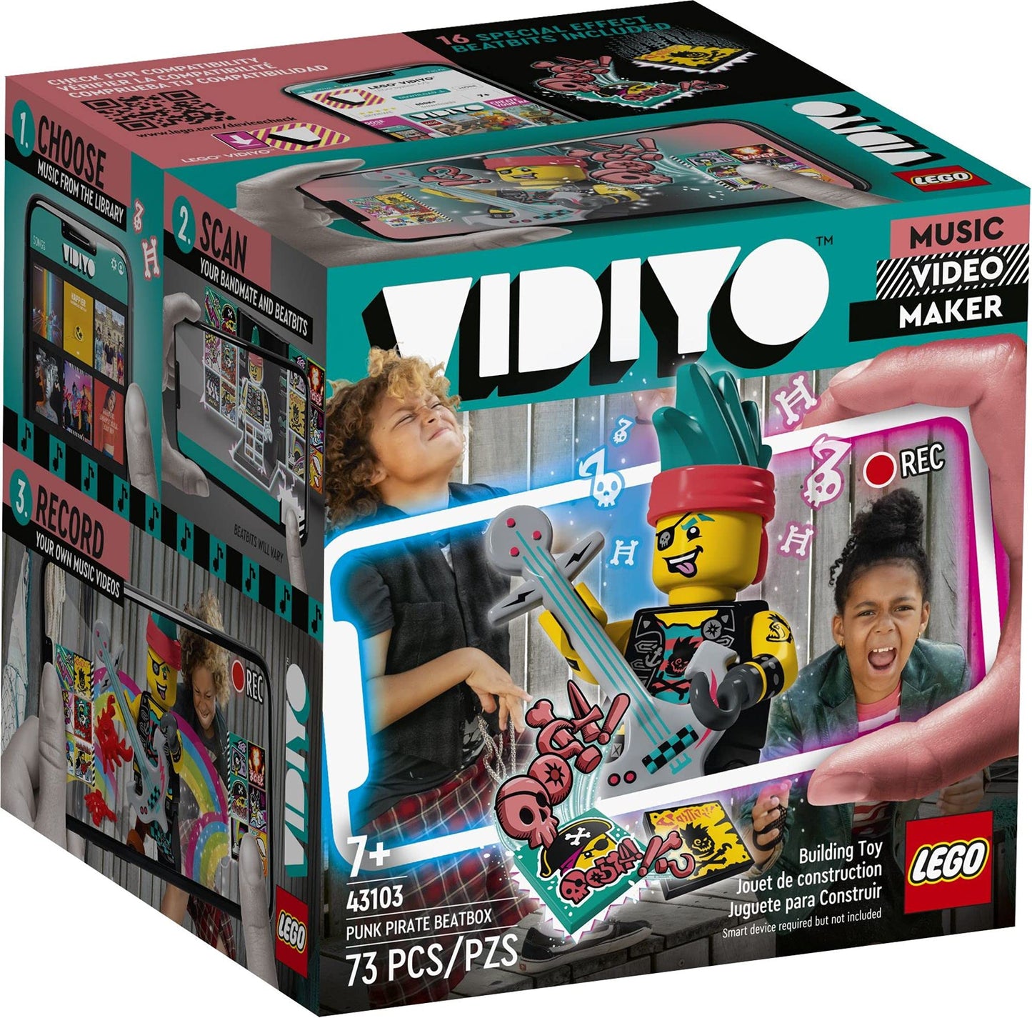 LEGO VIDIYO Punk Pirate Beatbox 43103 Building Kit with Minifigure; Creative Kids Will Love Producing Music Videos Full of Songs, Dance Moves and