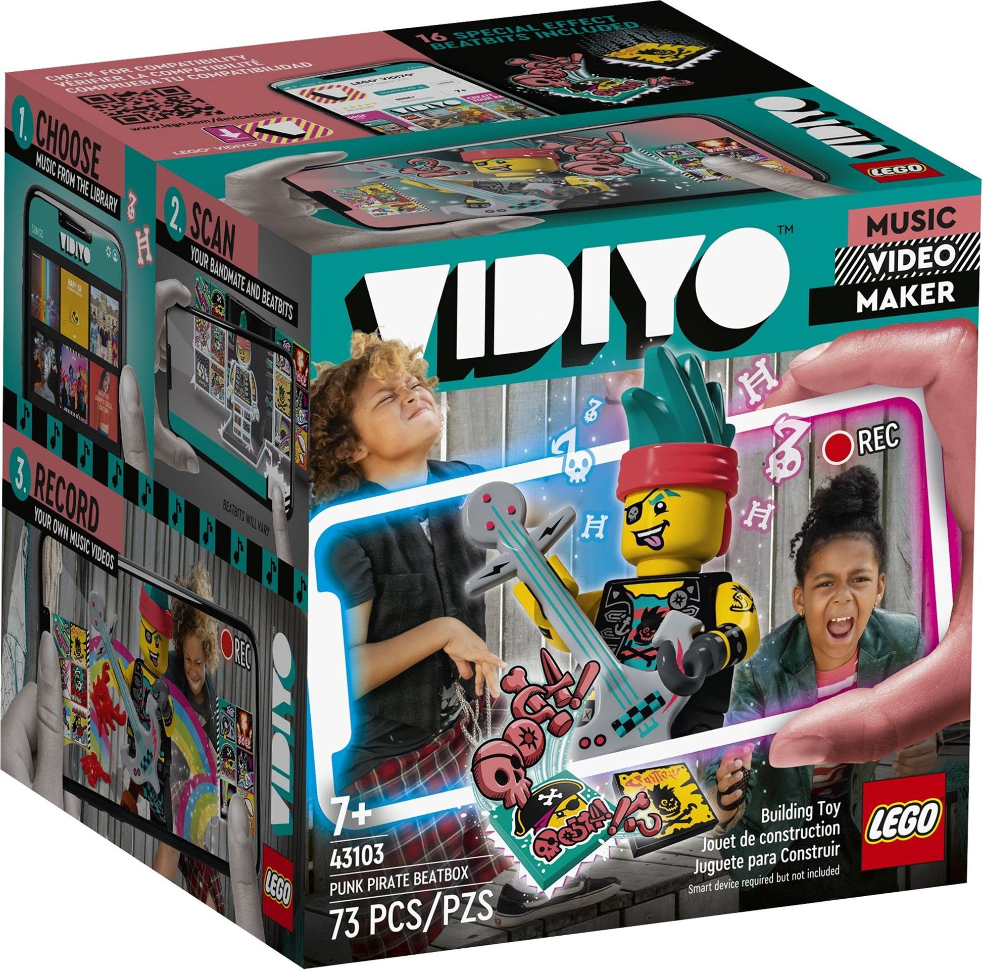 LEGO VIDIYO Punk Pirate Beatbox 43103 Building Kit with Minifigure; Creative Kids Will Love Producing Music Videos Full of Songs, Dance Moves and
