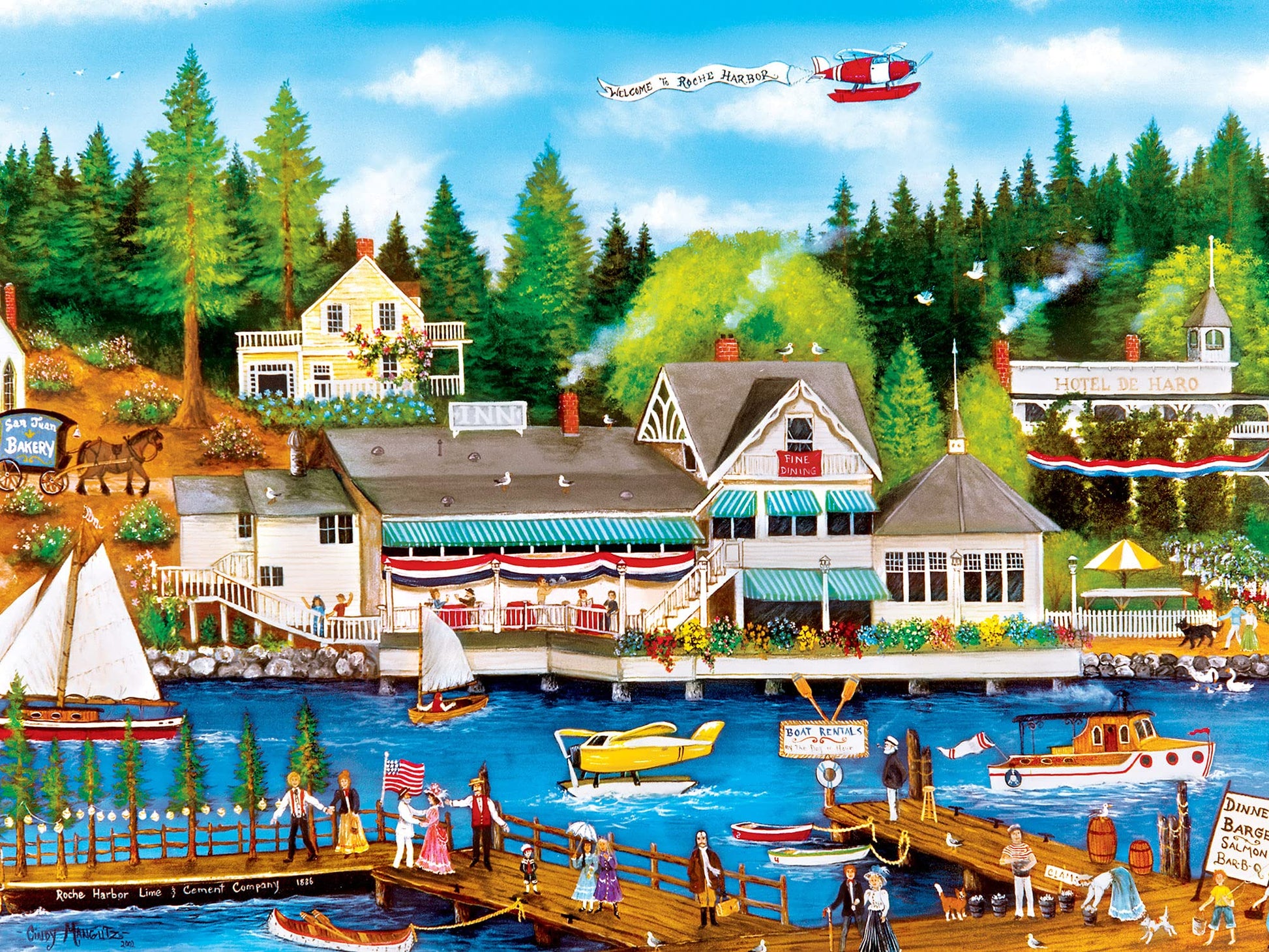 Masterpieces 750 Piece Jigsaw Puzzle for Adults and Family - Roche Harbor - 18"x24"