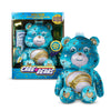 Basic Fun Care Bears 35 cm Luminous Belly Plush - Wish Bear - Soft Environmentally Friendly Toy with Illuminated Belly Badge - Comfortable Collectable