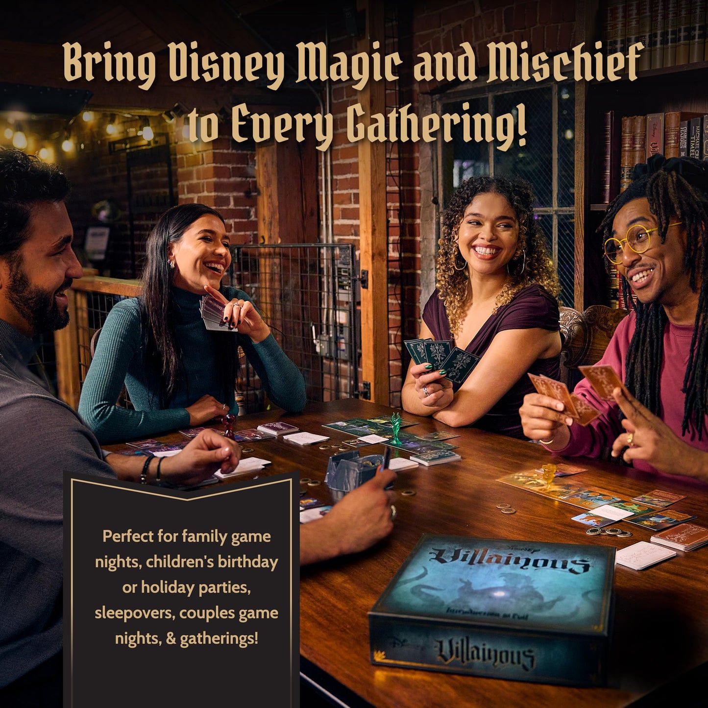 Ravensburger Disney Villainous Filled with Fright - Strategy Board Game - Join Oogie Boogie, Lock, Jack Skellington, and More - Award-Winning Line