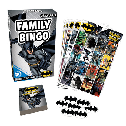 Aquarius DC Comics Batman Family Bingo Game, Superhero Party Board Game for Kids Teens Adults, Officially Licensed Batman Gift, Ages 8+