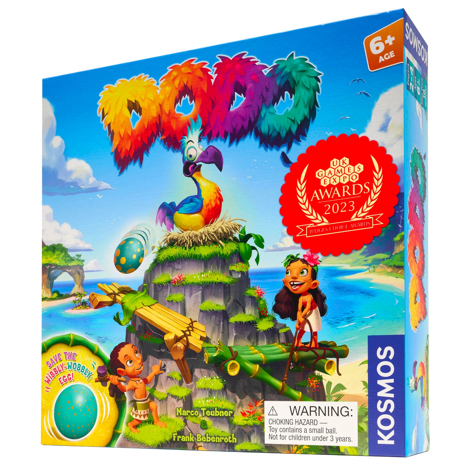 Thames & Kosmos Dodo | Cooperative Family Board Game | Race Against a Rolling Egg | Memory, Dexterity & Teamwork | 2-4 Players | Ages 6+ |