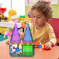 PicassoTiles 4pcs Magnetic Family Action Figures Toddler Magnet Toy Expansion Pack Educational Add-on STEM Learning Kit Toys Pretend Playset for
