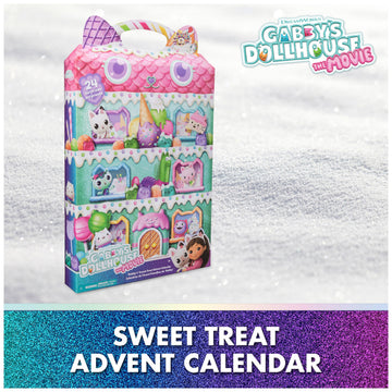 Gabby's Dollhouse: The Film Advent Calendar 2025 Cute Winter Surprise, 24 Surprise Toys with Gabby Figure, Cat Friends & Accessories, for Children