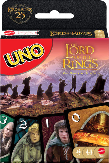 Mattel Games UNO The Lord of The Rings Card Game for Kids, Adults & Families, Travel & Camping, Inspired by the Movies