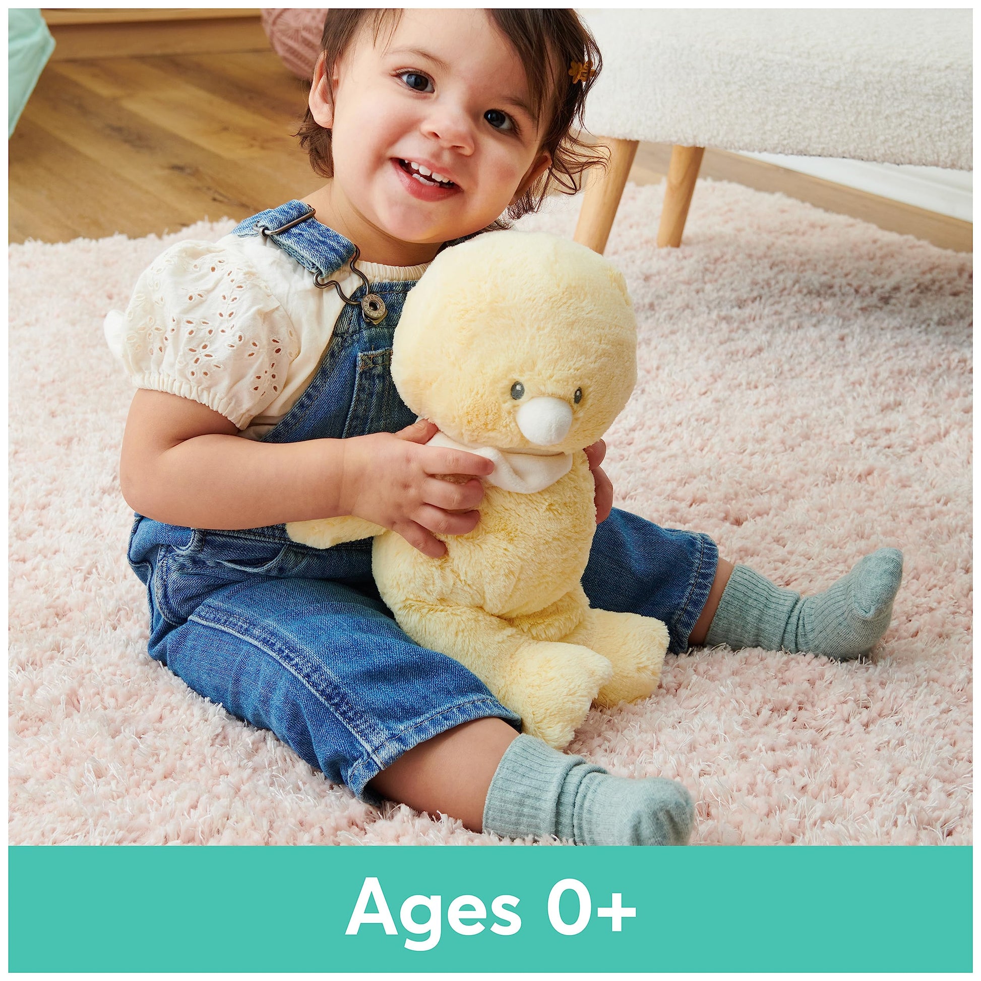 GUND Baby Sustainably Soft Duckling 13-Inch Plush Toy with Bandana; Ages 0+