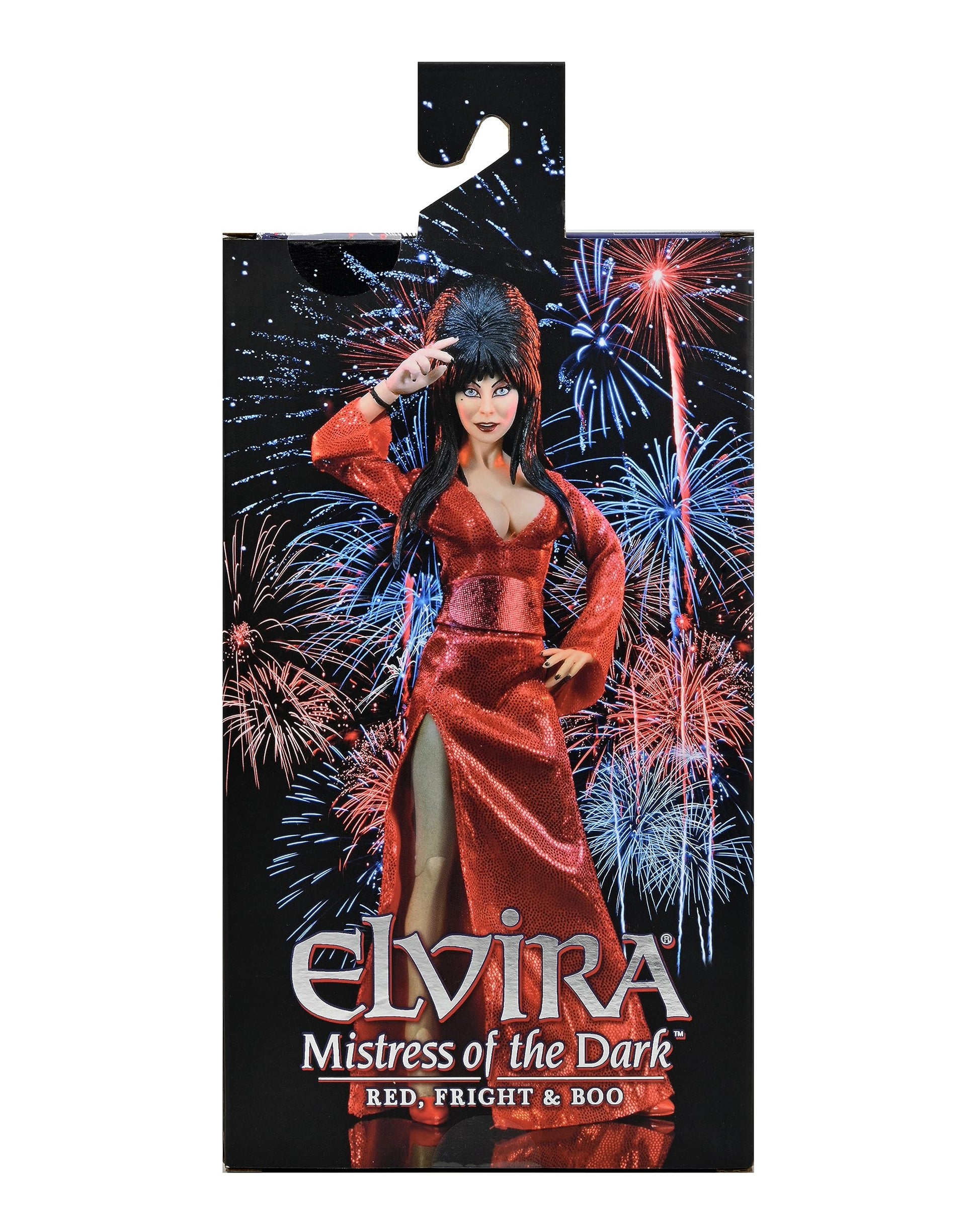 NECA - Elvira - 8” Clothed Action Figure - “Red, Fright, and Boo”
