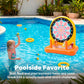 SLOOSH 2-in-1 Fun Pool Toys Set for Kids, Inflatable Dart Board & Ring Toss Game, Pool Floats Water Game Toys for Beach Yard Outdoor Ball Play, Party