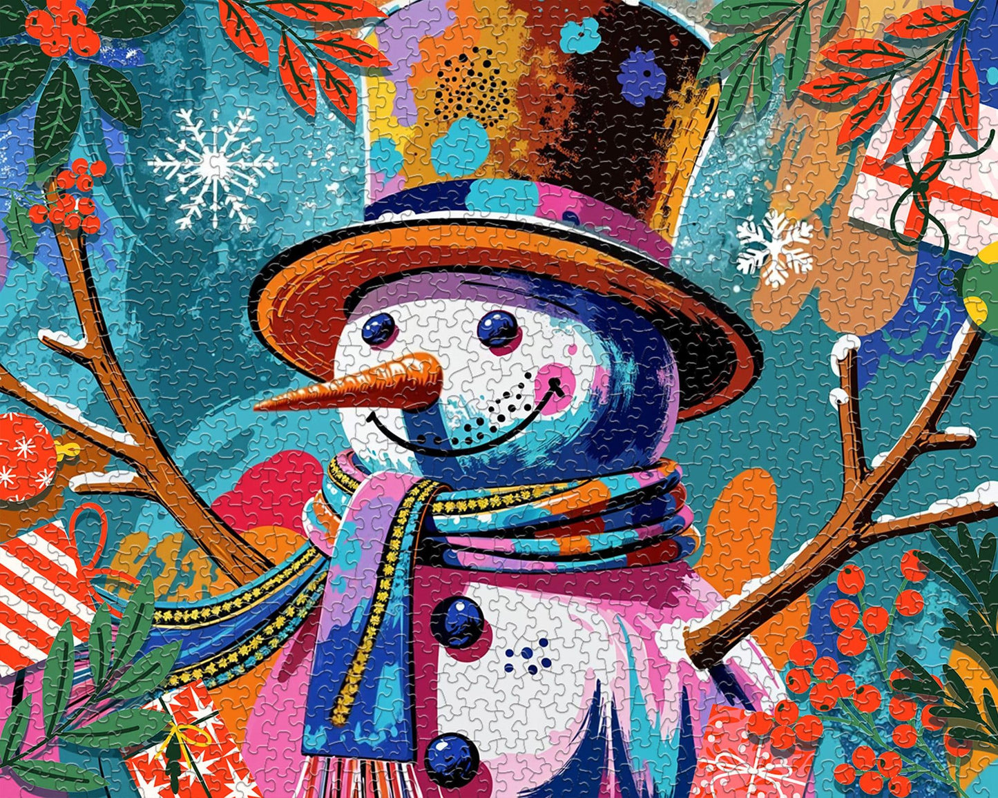 Springbok Festive Frosty 1000 Piece Jigsaw Puzzle for Adults
