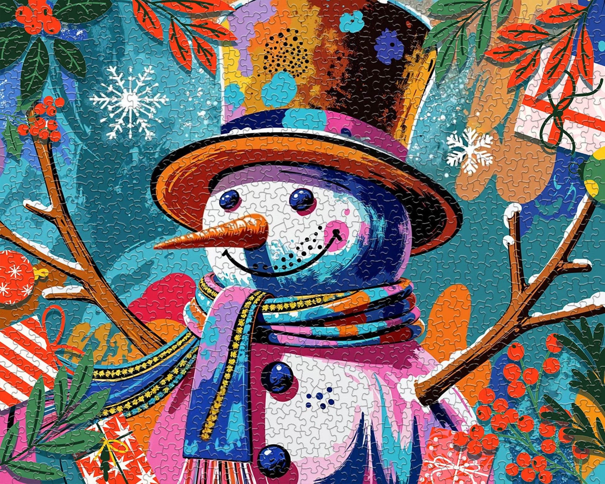 Springbok Festive Frosty 1000 Piece Jigsaw Puzzle for Adults