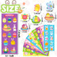 LINAYE 50 Sheets Easter Stickers for Kids - 550PCS Assorted Easter Stickers Bulk for Egg Treats Basket Stuffers Gift Party Favor Supplies for Kids