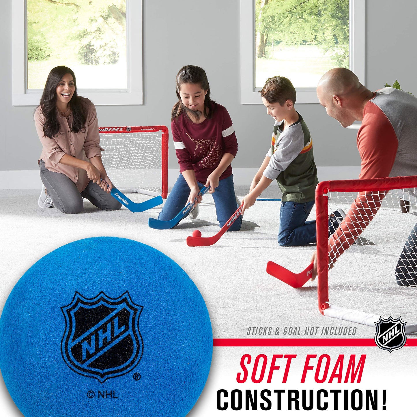 Franklin Sports NHL Foam Mini Hockey Balls - 6 Pack