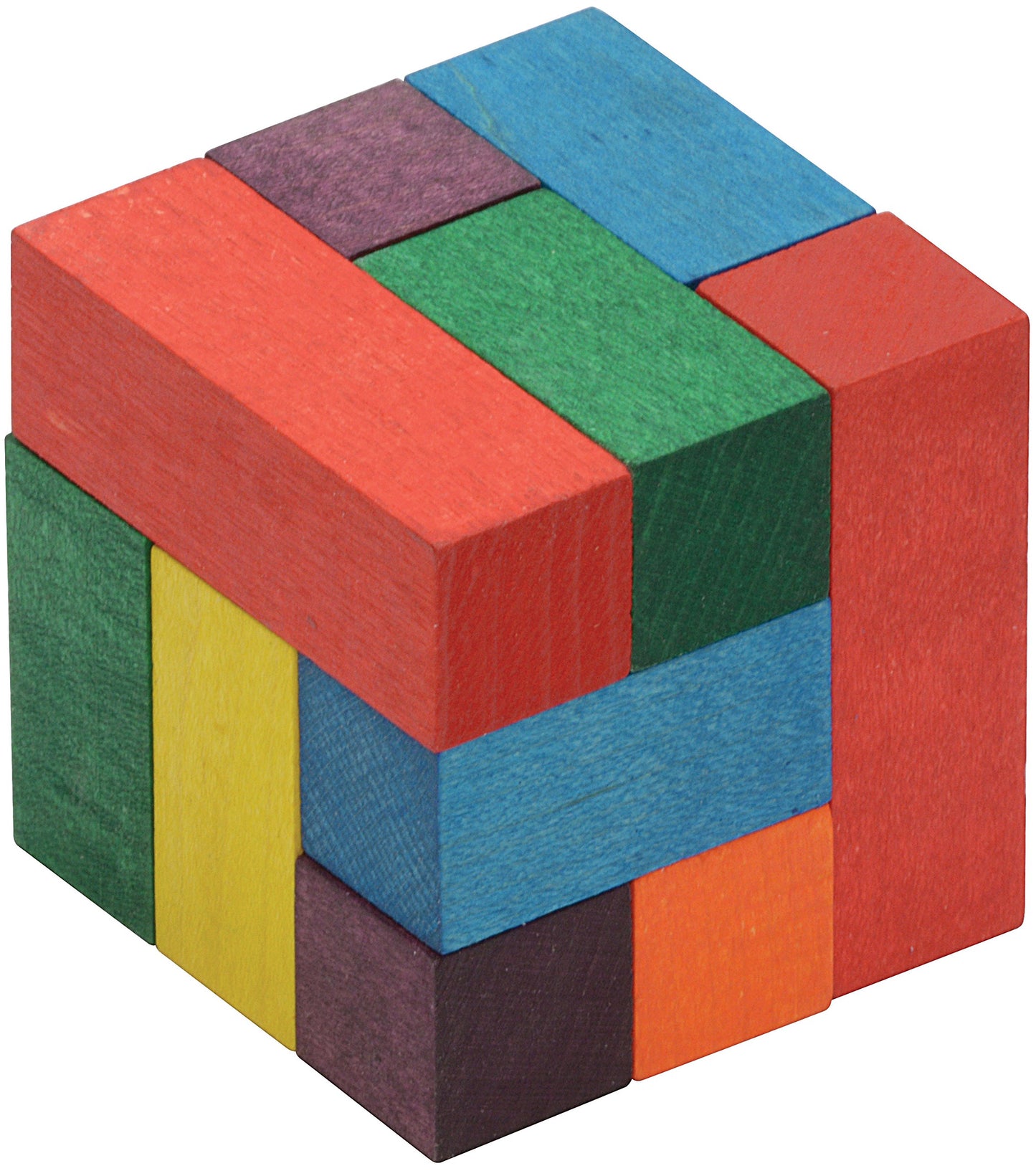 Maple Landmark Color Soma Cube - Made in USA