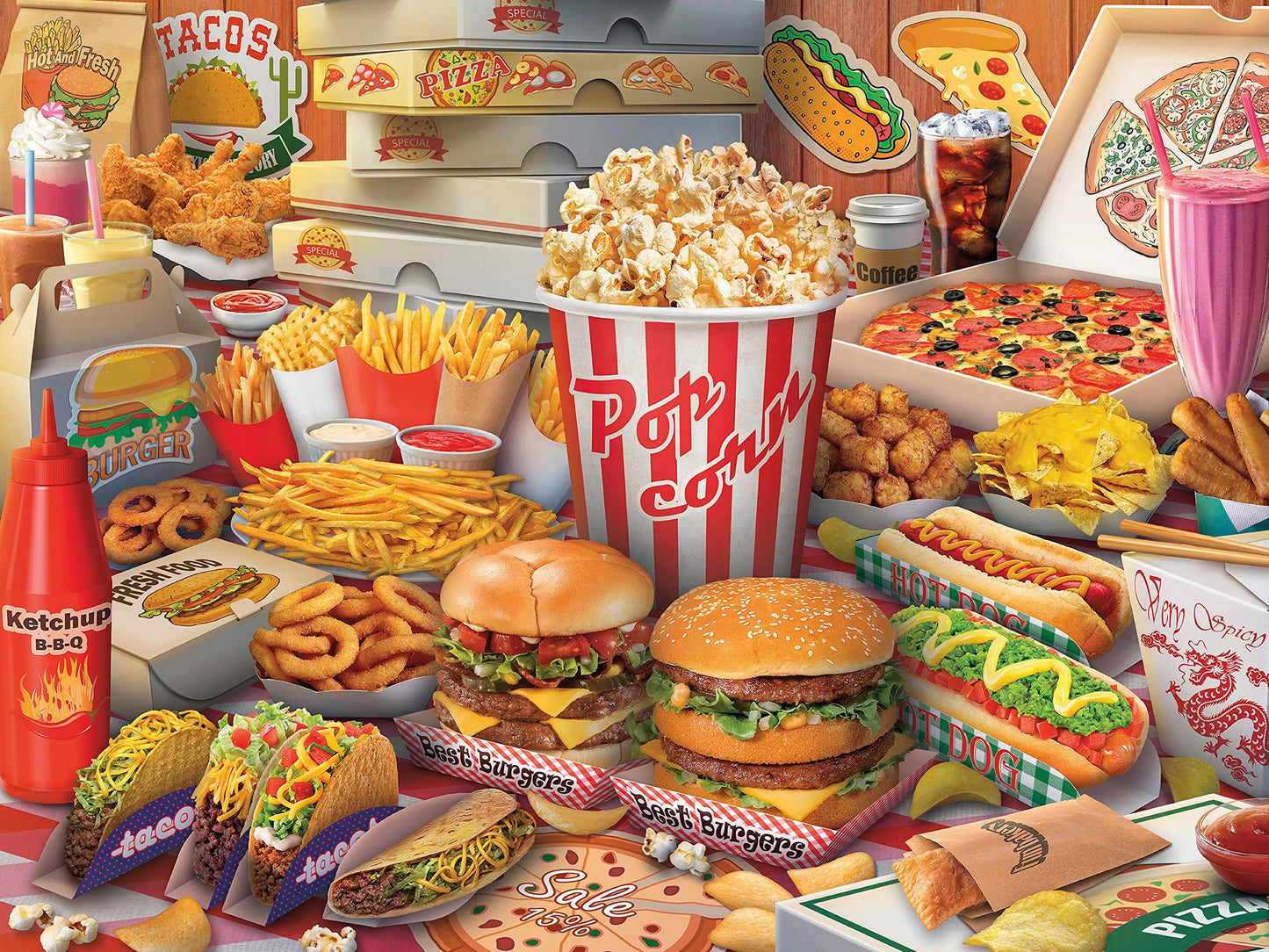 Ceaco - Yum Yum - 300 Large Piece Jigsaw Puzzle for Adults