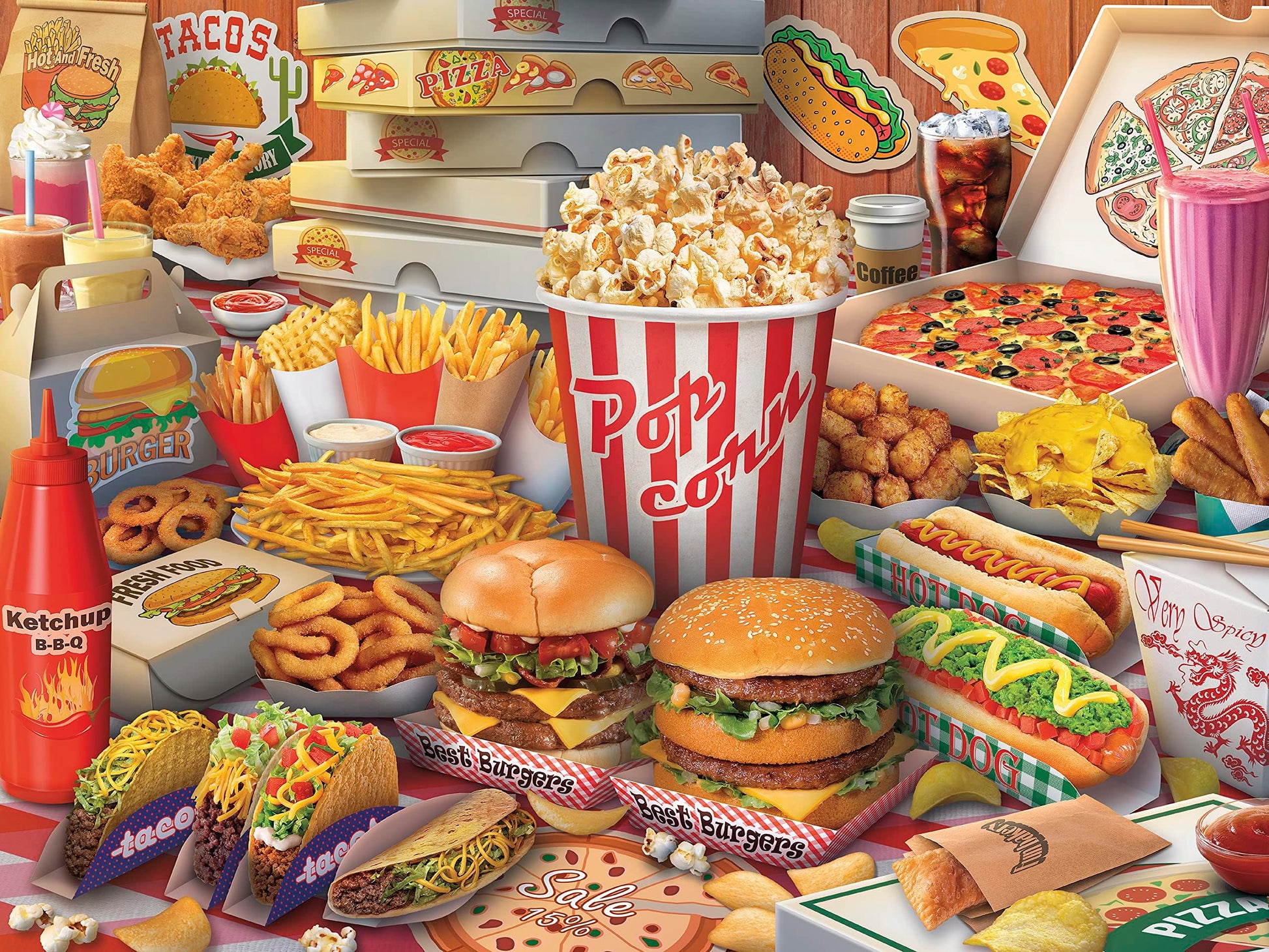 Ceaco - Yum Yum - 300 Large Piece Jigsaw Puzzle for Adults