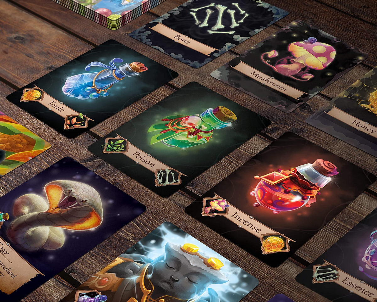 CardLords Animalchemists - A Multi-Tiered Market Potion Crafting Game for 2-5 Players, Ages 8+