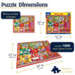 White Mountain 1000 Piece Jigsaw Puzzle Fun and Vibrant, Fruity Candy