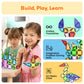 PicassoTiles 100PC Travel Nano Magnetic Tiles Construction Building Blocks Toy with Storage Case Educational STEM Learning Build Kit 3D Magnet Tile