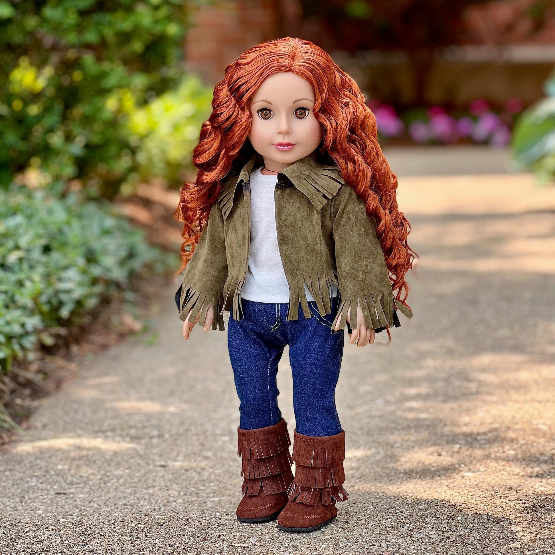 Siege Jacket - 4 Piece Outfit - Jacket, Tank Top, Jeans and Boots - Clothes Fits 18 Inch Doll - (Doll Not Included)