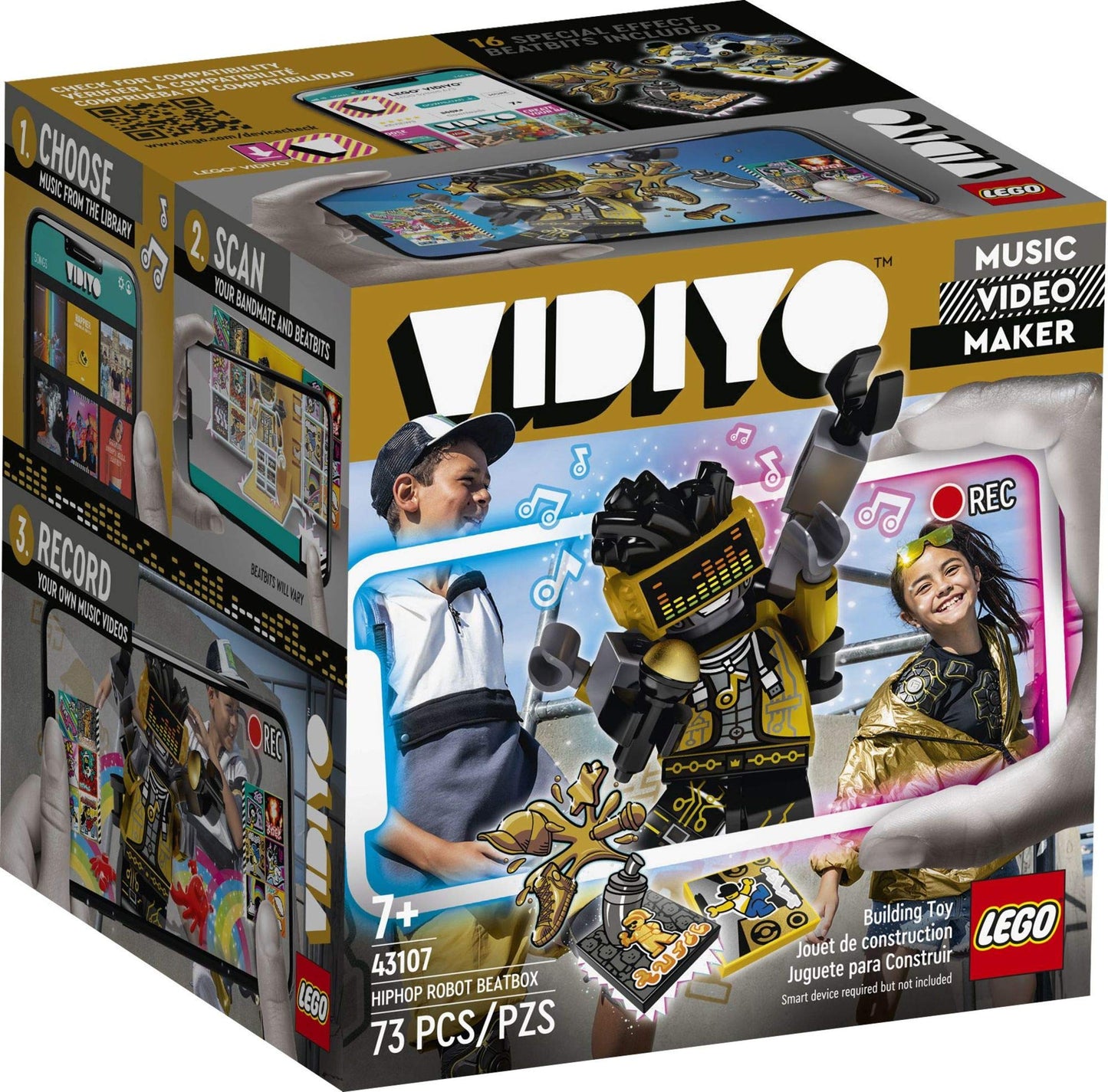 LEGO VIDIYO Hiphop Robot Beatbox 43107 Building Kit with Minifigure; Creative Kids Will Love Producing Music Videos Full of Songs, Dance Moves