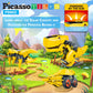 PicassoTiles Dinosaur Robot Solar Powered STEM Unique Transformation Renewable Sun Energy Educational Learning Engineering Building Toy 3-in-1 Science