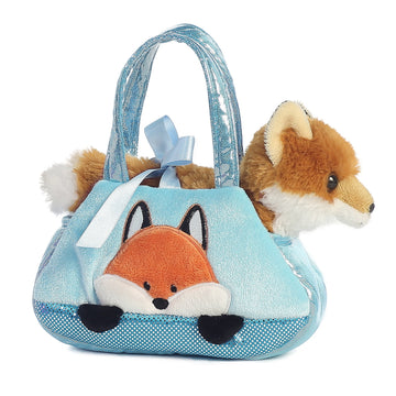 Aurora® Fashionable Fancy Pals™ Peek-A-Boo™ Fox Stuffed Animal - Plush with Stylish Purse for Dress Up Fun - Perfect for Kids 3+ Years, Costumes,