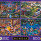 Ceaco - Disney Dowdle Collection - 4 Pack 500 Piece Puzzles for Adults