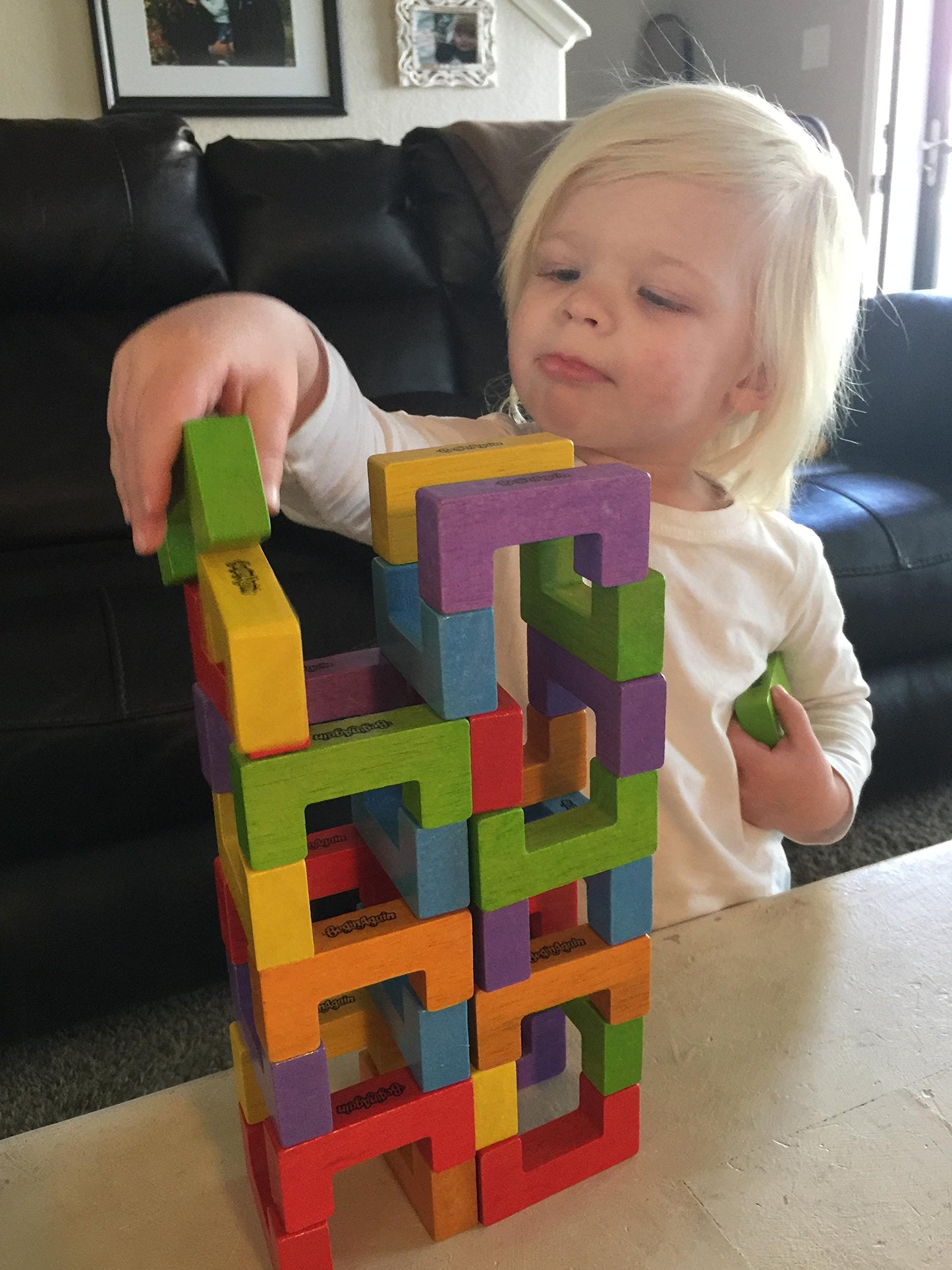 Beginagain - U-Build Its, Construction & Pattern Blocks, Help Promote Early Math, Spatial, & Fine Motor Skills, 48Piece Playset (for Kids 2 & Up)