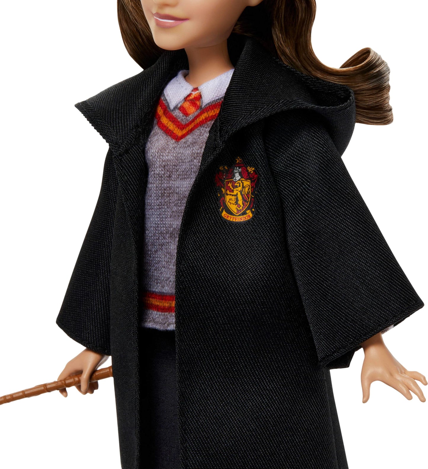Mattel Harry Potter Toys, Hermione Granger Fashion Doll in Removable Signature Hogwarts Uniform with Wand Accessory, Inspired by The Movie