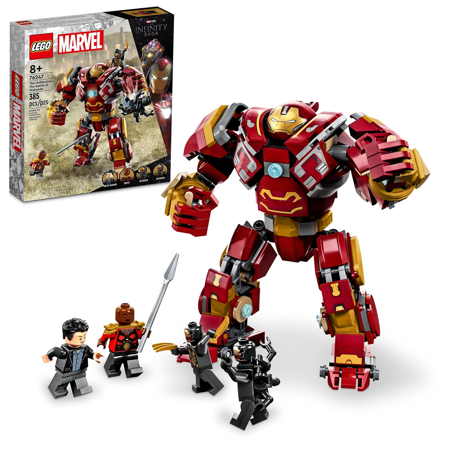 LEGO Marvel The Hulkbuster: The Battle of Wakanda 76247, Action Figure, Buildable Toy with Hulk Bruce Banner Minifigure, Avengers: Infinity War Set