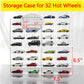 KASTUN Display Case for 32 Hot Wheels,Matchbox Cars,Display Case Wall Mount,Transparent Storage Case for 1/64 Diecast Cars,Wall