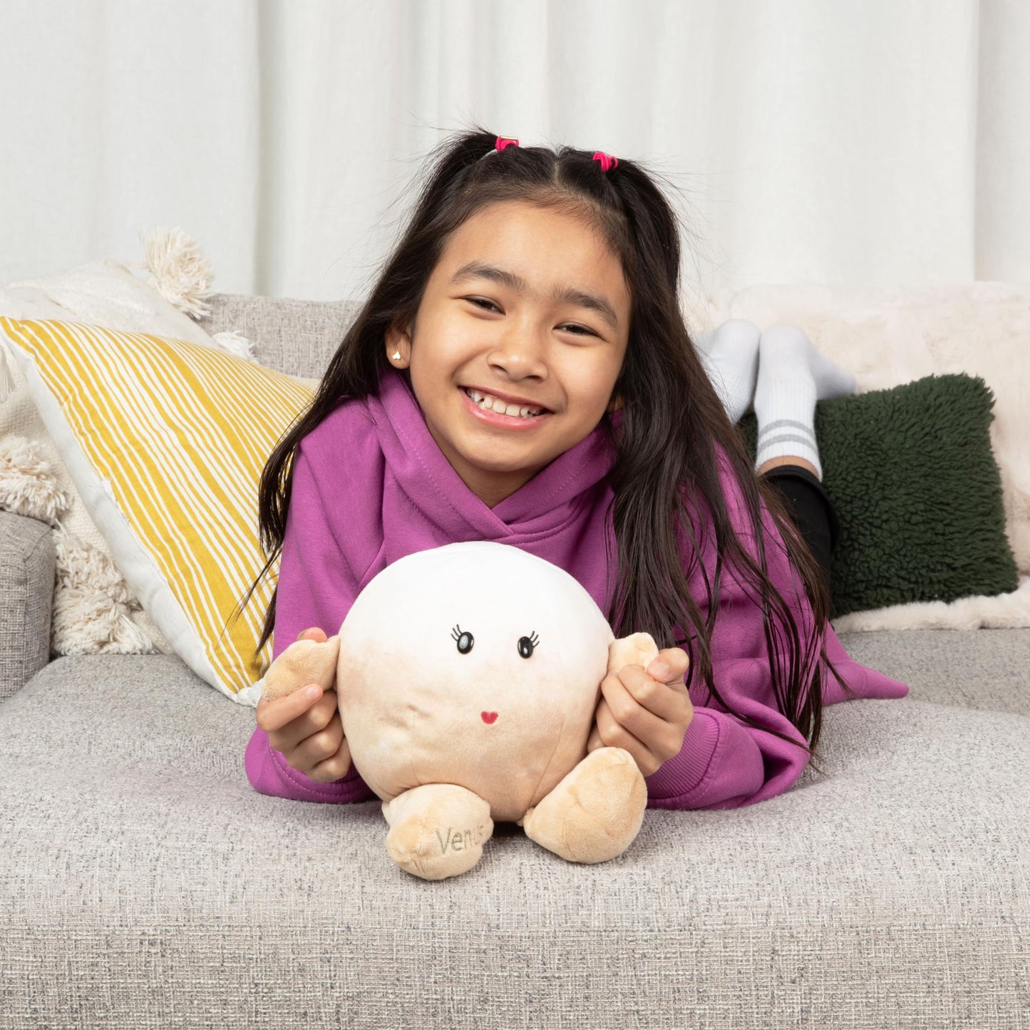 Celestial Buddies Venus Buddy | 10" Soft Stuffed Plush, Embroidered Features, Fun Planet Facts Tag for Kids - STEM Learning, Educational Gift