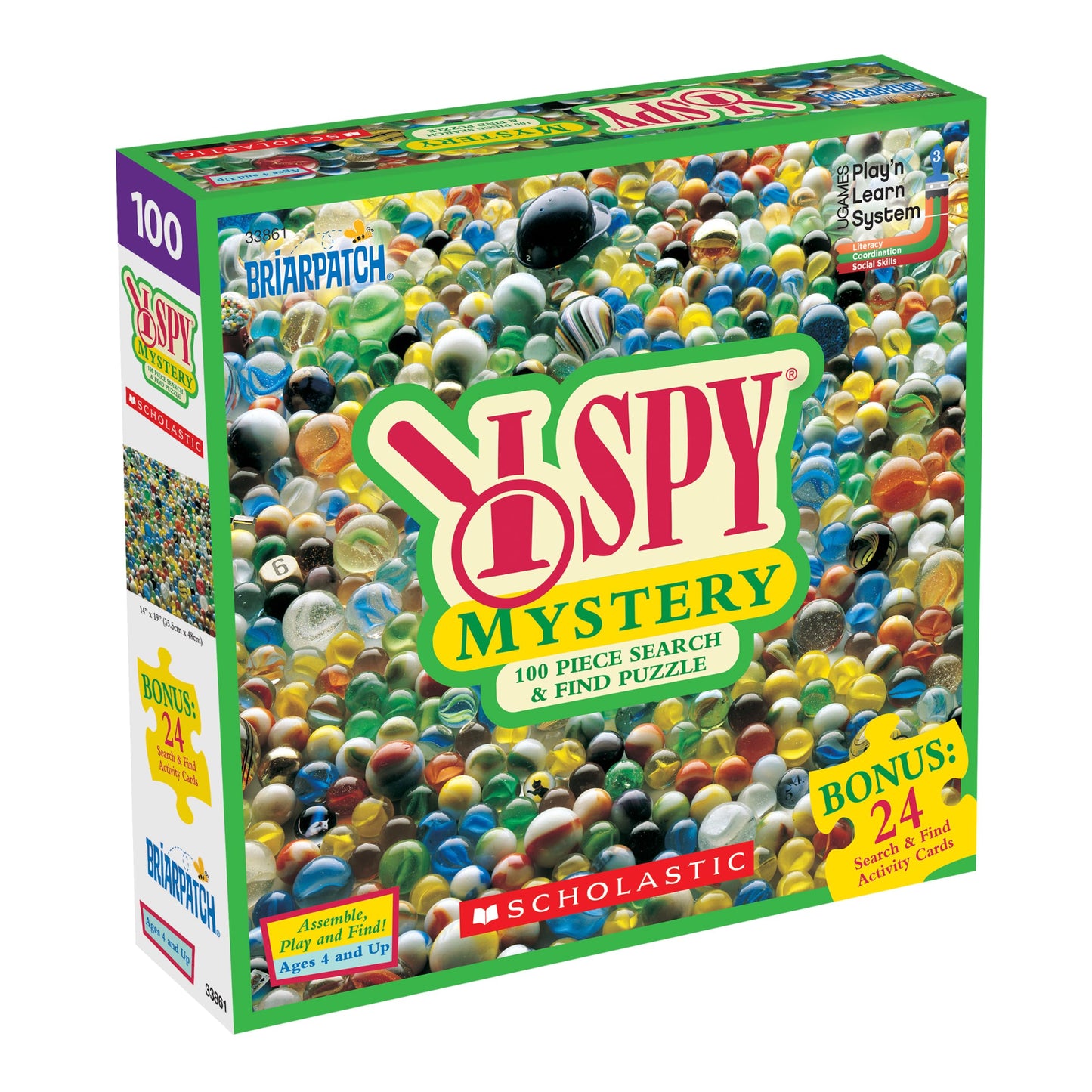 I SPY Mystery 100-Piece Puzzle with 24 Activity Cards, Ages 5+
