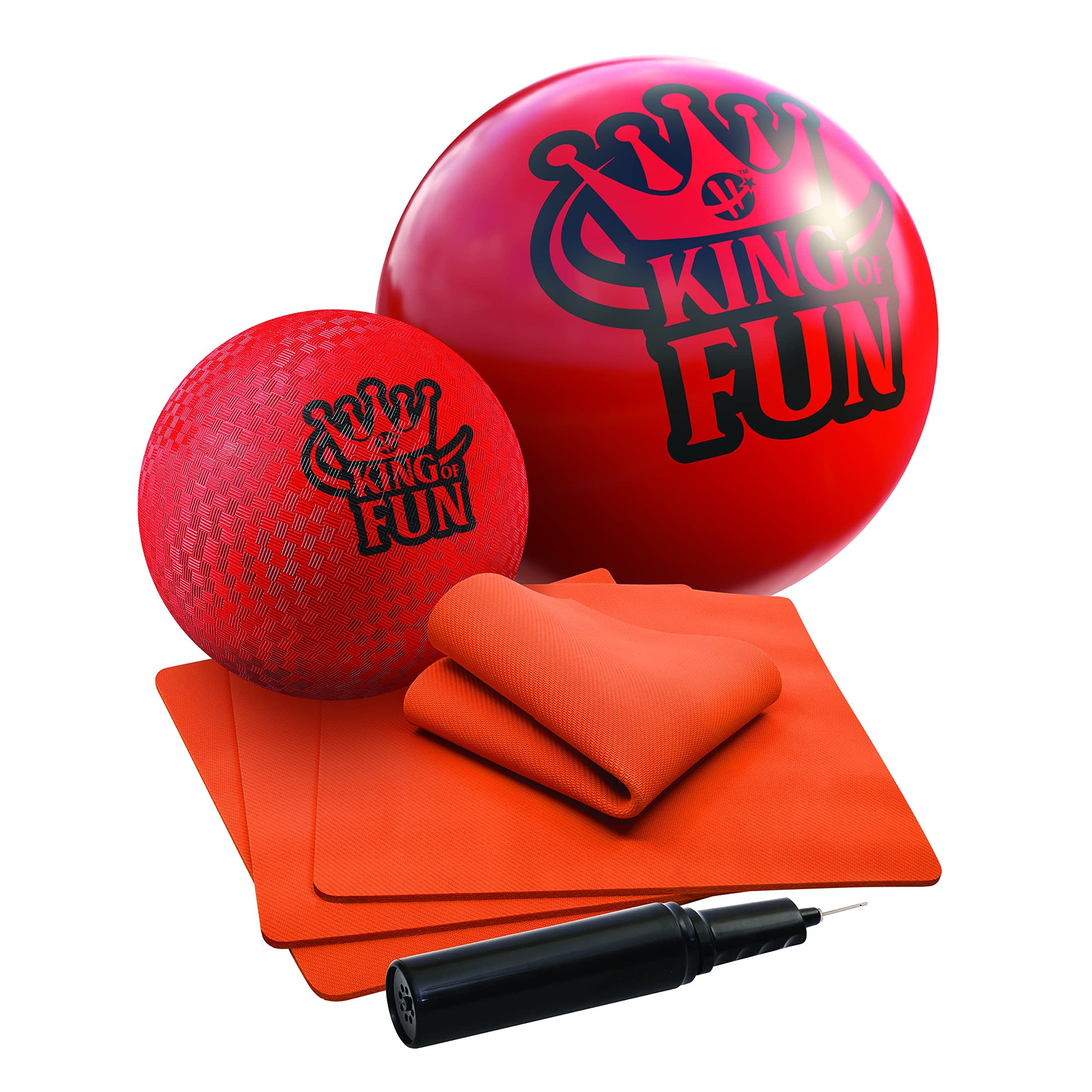 Hedstrom King of Fun Jumbo Kickball Set, Red
