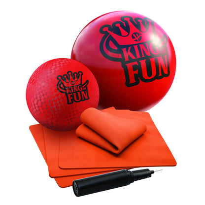 Hedstrom King of Fun Jumbo Kickball Set, Red