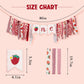 CANTLY Strawberry First Birthday High Chair Banner Sweet Strawberry Banner