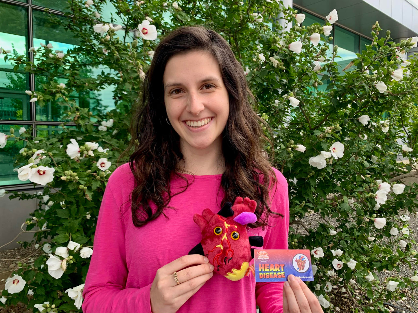 GIANTmicrobes Heart Disease Plush, Get Well Soon Stuffed Animal, Heart Surgery Recovery Gifts, Chronic Illness Essentials, Cardiology Gift, Heart