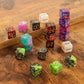 60 PCS MTG Dice Counters Keyword Counters Life Counter 1/+1 counters Commander Buff Tokens 6 Sided Dice Set for MTG, TCG, Card Games Accessories