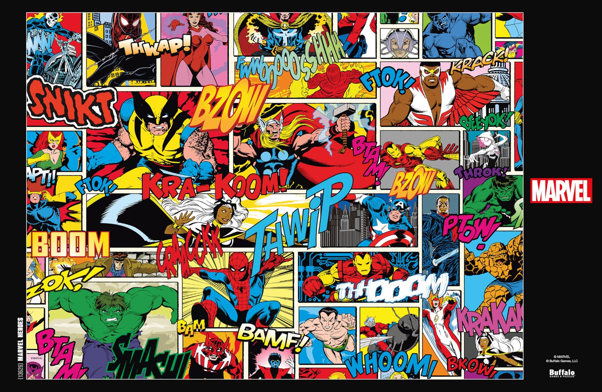 Buffalo Games - Marvel Comics Heroes Comic Collage - 1000 Piece Puzzle